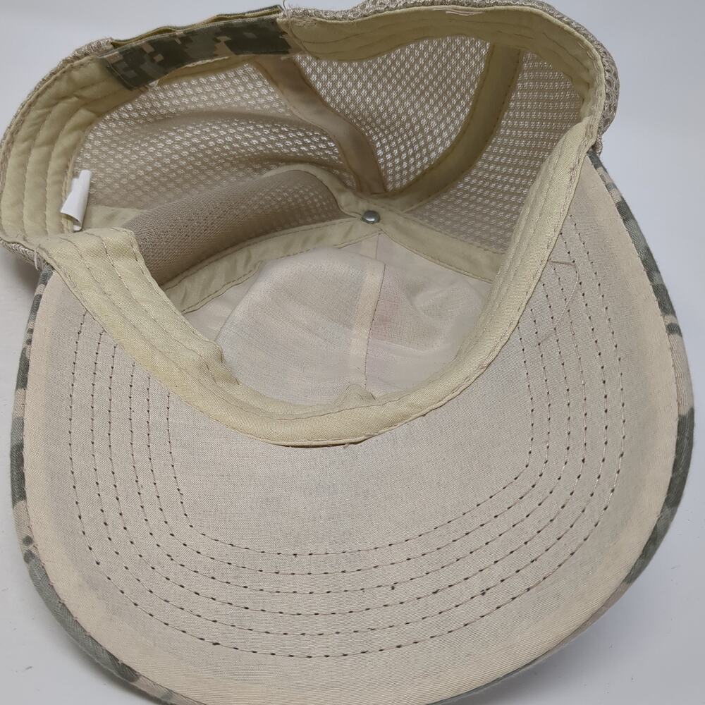 American Flag Patch Strapback Hat Multicolor One … - image 7